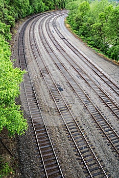 Railroad Tracks Ã¢â¬â Railyard photo